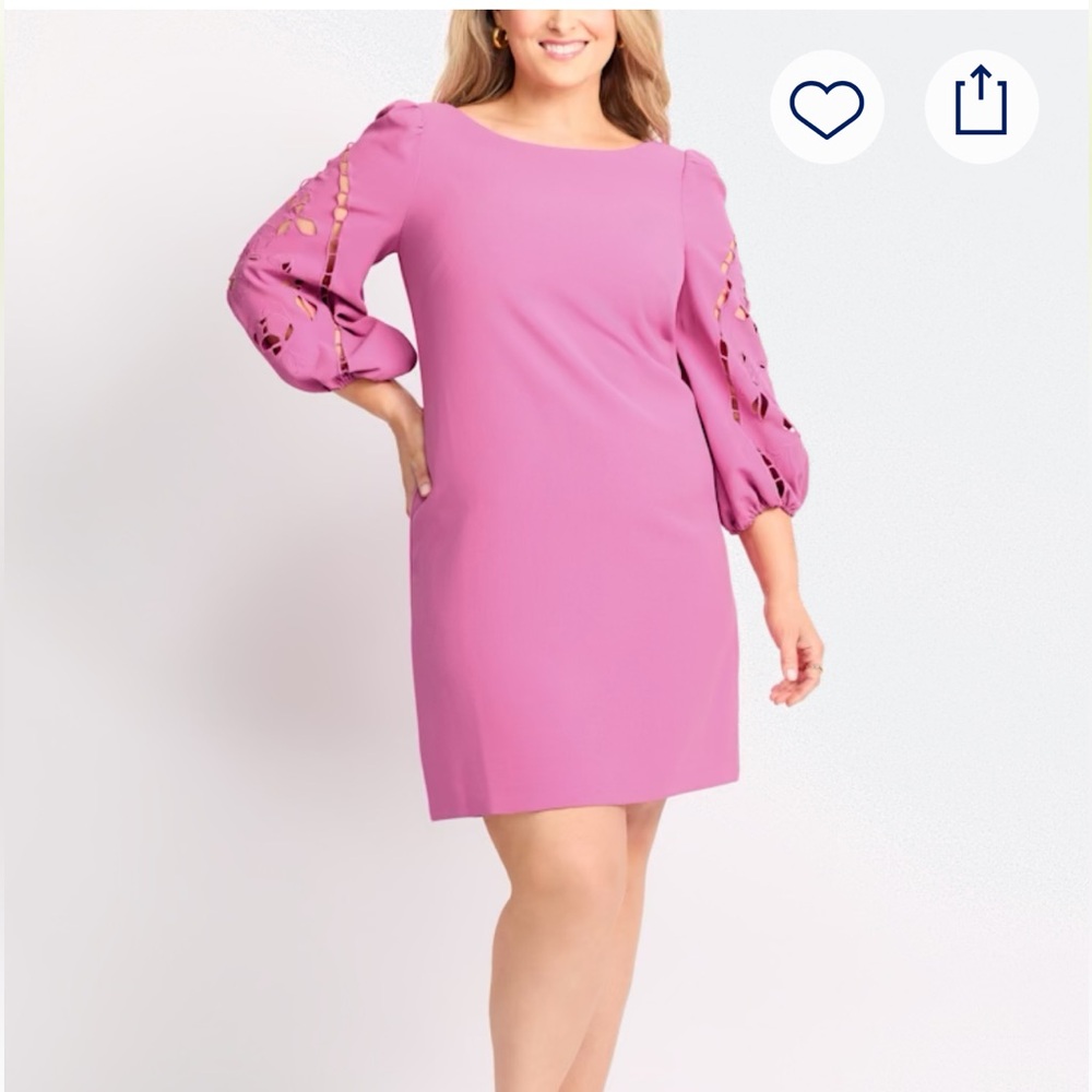 Vince Camuto Mauve Long Sleeve Dress